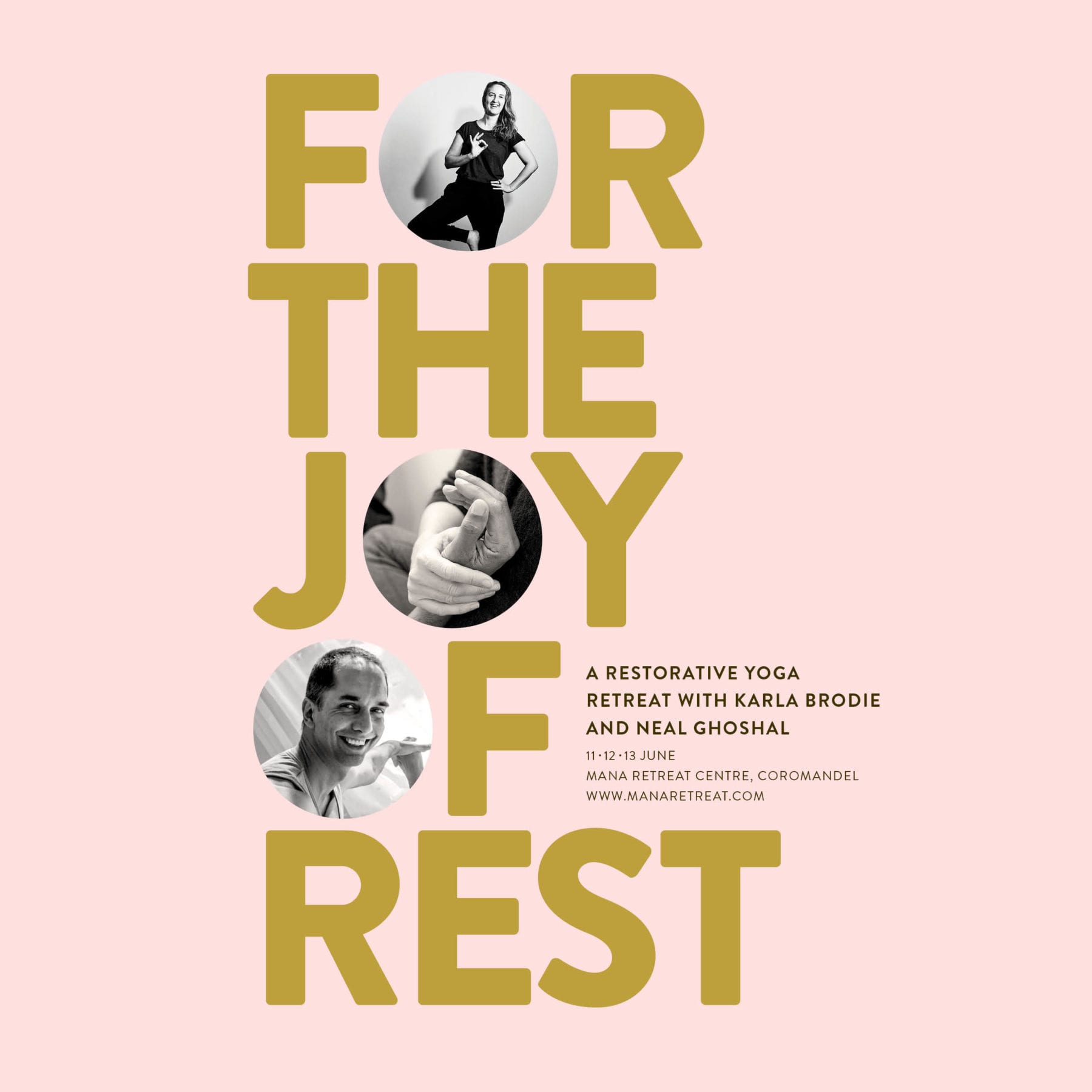 A promotional flier for the "For the Joy of Rest" Retreat