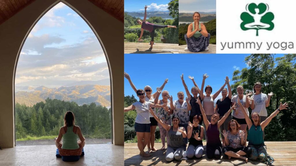 Women on yoga retreat